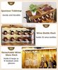 Yorbay Weinschrank Vintage mit LED Beleuchtung, Abnehmbares Weinregal für 10 Flaschen (6 Gläser Halter, Küchenschrank Sideboard 60 x 24 x 80 cm) Weinständer für Küche & Esszimmer Bild 4