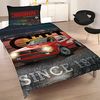 BERONAGE Wendebettwäsche VW Volkswagen Golf GTI 088 Bettwäsche Biber / Flanell, 100% Baumwolle, 2 teilig, 135x200 + 80x80 cm Bild 3