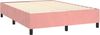 vidaXL Boxspringbett mit Matratze Rosa 140x190 cm Samt 3137724 Bild 4