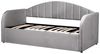 Tagesbett EYBURIE 90 x 200 cm Samtstoff Grau Bild 5