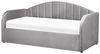 Tagesbett EYBURIE 90 x 200 cm Samtstoff Grau Bild 4