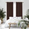 Deconovo Verdunkelungsvorhang Gardinen mit Ösen Blickdichte Vorhang Kälteschutz Schlafzimmer 2er Set, Blackout Curtain einfarbig Thermo Vorhang Verdunkelung Wärmeisolierend Bild 5