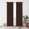 Deconovo Verdunkelungsvorhang Gardinen mit Ösen Blickdichte Vorhang Kälteschutz Schlafzimmer 2er Set, Blackout Curtain einfarbig Thermo Vorhang Verdunkelung Wärmeisolierend Bild 4