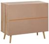 Kommode Rattan heller Holzfarbton 3 Schubladen PONCA Bild 5