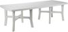 Dmora Rechteckiger ausziehbarer Gartentisch, Made in Italy, 160 x 100 x 72 cm (geschlossen), Farbe Weiß Bild 3