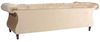 Ivette Sofa 3-Sitzer Samtvelours Sand Buche Nussbaumfarben Bild 3