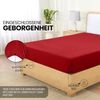 Utopia Bedding - Spannbettlaken 140x200 cm - Rot - Gebürstete Polyester-Mikrofaser Spannbetttuch - 35 cm Tiefe Tasche Bild 4