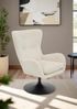 Hela Tische, Lounge-Sessel, Ohrensessel Samos, Bezug Cordstoff Beige, hoher Rücken, Trompetengestell 360° drehbar, 70 x 81 x 96 cm Bild 2