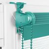 Doppelrollo Klemmfix ohne Bohren 55x130 cm Türkis Duo Rollo Klemmrollo Sonnenschutzrollo Fensterrollo für Fenster & Türen Zebrarollo Seitenzugrollo Bild 2