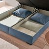 Stella Trading NAGOL C Boxbett 180x200, Denim - Bequemes Doppelbett mit Bettkasten und Premium 9-Zonen-Federkern Wendematratze - 205 x 114 x 214 cm (B/H/T) Bild 5