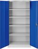 Jan Nowak 3er Set Aktenschrank C001H Büroschrank Metallschrank Stahlschrank Werkzeugschrank Stahlblech Pulverbeschichtet Flügeltürschrank Abschließbar 195 x 90 x 40 cm (grau/blau) Bild 5