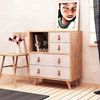 WELL HOME MOBILIARIO & DECORACIÓN Möbel aus weißer Eiche mit 100% melaminbeschichteten Spanplatten, 70 x 88,6 x 40 Bild 2