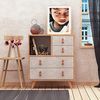 WELL HOME MOBILIARIO & DECORACIÓN Möbel aus weißer Eiche mit 100% melaminbeschichteten Spanplatten, 70 x 88,6 x 40 Bild 4