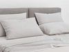 Zo! Home Cotton Bettwäsche 155x220 cm Lino Dove Grey silber grau meliert uni Bild 2