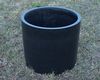 Pflanzkübel Blumenkübel Blumentopf Übertopf Fiberglas zylindrisch D70xH60cm schwarz-matt. Bild 5