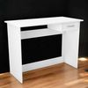 Dmora - Schreibtisch Oise, Mehrzweckschreibtisch, Bürotisch für PC, Eckschreibtisch, 101x49 h76 cm, Mattweiß Bild 4