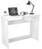 Dmora - Schreibtisch Oise, Mehrzweckschreibtisch, Bürotisch für PC, Eckschreibtisch, 101x49 h76 cm, Mattweiß Bild 3