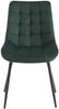 Vente-unique - OLLUA Stuhl SamtStoff Grün - B 60 cm x H 87 cm x L 49,5 cm Bild 5