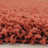 HomebyHome Hochflor Wohnzimmer Teppich 200x290 cm Einfarbig Terrakotta Teppich Langflor Shaggy Modern Teppich für Schlafzimmer, Pflegeleicht Flauschig Weich Rechteckig Großer Teppich Bild 3