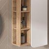Badschrank Karen Sonoma/Weiß 50 x 75 cm mit Tür und offenen Fächern Vicco Bild 5