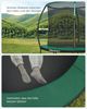 Songmics Trampolin mit Leiter, Sicherheitsnetz und gepolsterten Stangen, Stahl, Grün, Ø 244 cm Bild 4
