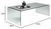 Kare Design Clear Club Couchtisch Basic 120x60 cm, Glascouchtisch, (H/B/T) 40 x 120 x 60 cm Bild 3