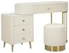 Dmora Schminktisch Taquari 120 x 40 x 75h cm Weiß, Kosmetiktisch Bild 2
