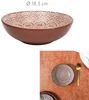 HOME DECO FACTORY, KA0460, Red Terracotta Deep Plate 185 cm - Elegant, Durable and Versatile Design for soups, pastas and Salads, Easy to Maintain, ideal for All Occasions Bild 2