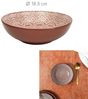 HOME DECO FACTORY, KA0460, Red Terracotta Deep Plate 185 cm - Elegant, Durable and Versatile Design for soups, pastas and Salads, Easy to Maintain, ideal for All Occasions Bild 3