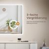 EMKE LED Badspiegel mit Beleuchtung 120x60cm Kaltweiß Licht Touch Dimmbar Badezimmerspiegel Bild 2