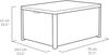 Allibert 220001 Lounge Tisch Arica, Kissenboxfunktion, Rattanoptik, Kunststoff, braun Bild 3