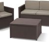 Allibert 220001 Lounge Tisch Arica, Kissenboxfunktion, Rattanoptik, Kunststoff, braun Bild 4