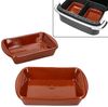 MamboCat Auflaufform MamboCat Airfryer 2er Set Airfryer Tonschalen rechteckig 350ml Auflauf, Ton Bild 3