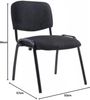CLP 4er Set Stapelstühle XL Ken Stoff mit Metallgestell,schwarz Bild 2