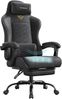 SONGMICS Gaming-Stuhl, Ergonomischer Bürostuhl mit Fußstütze, bis 150 kg, 66 x 64 x 123,5-133 cm, Schwarz Bild 3