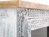 Hochschrank Badezimmer massivum Santa Cruz 50x180x40 cm Massivholz Mango grau Landhausstil Boho Badmöbel Wandschrank Esszimmer Bild 4