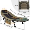 CampFeuer Angelliege Karpfenliege XXL, 200 x 81 x 41-98 cm, Campingliege, faltbar Einfach auf- und abzubauen Bild 3