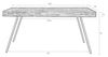 Design Esstisch SURI 160 x 78 cm Platte recycled Teak Bild 3