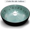 Steingut Servierschüssel Ibiza TESTSIEGER, Traumhafte Mediterrane Salatschüssel, Servierschale - Bowl Schüssel Groß, Salatschale - Pure Living in Salbeigrün Bild 3