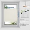 Sanfree Plissee Klemmfix Plisseerollo ohne Bohren Beige B75 x H200cm inkl. Klemmträger Blickdicht und lichtdurchlässig Jalousie Faltrollo Sichtschutz und Sonnenschutz Rollo für Fenster & Tür Bild 5