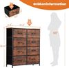Sweetcrispy Kommode für Schlafzimmer, breite Schublade Kommode, 8 Stoffschubladen mit Griffen, Schubladen aus Stoff, Schrank, TV Stand für Schlafzimmer, Schrank, Wohnzimmer, Kinderzimmer Bild 3