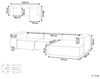 Linksseitiges Ecksofa ARDAL Stoff Beige Linksseitig Bild 3