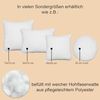 Haus und Deko Kopfkissen 2er Pack Füllkissen Microfaser Kissenfüllung Kopfkissen Dekokissen, Bezug: Microfaser, Rückenschläfer,Seitenschläfer,Bauchschläfer Bild 3