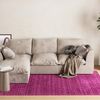 Gabbeh Teppich - Softy - Uni 60 x 40 cm - lila Bild 2
