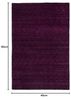 Gabbeh Teppich - Softy - Uni 60 x 40 cm - lila Bild 3