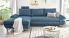 Ecksofa Skalm in blau mit Bettfunktion 284 cm Bild 2