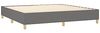 vidaXL Boxspringbett mit Matratze Dunkelgrau 200x200 cm Stoff, Härtegrad: H2 [3142362] Bild 4