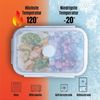 GOURMETmaxx Lunchbox Aufbewahrungsbehälter 4er Set Silikon Hellblau 15096 Bild 5