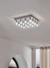 Eglo 95363 Deckenleuchte Teocelo in chrom und klar 16X1,1W L:37 H:9,5cm Bild 2