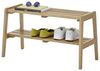 Robas Lund, Sitz-/Garderobenbank BANTRY, Eiche massiv, Natur geölt, A-Form mit Ablage, B/H/T: 80/45/36 cm Bild 5